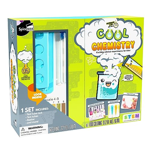 Spicebox Children's Stem Toy - Education Science Lab Cool Chemistry Kit For Kids With 12 Experiments #TOP1