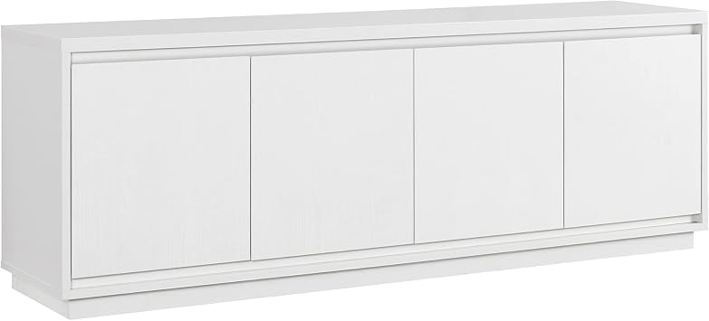 Henn&Hart 68" TV Stand for TVs up to 75", Cloud White