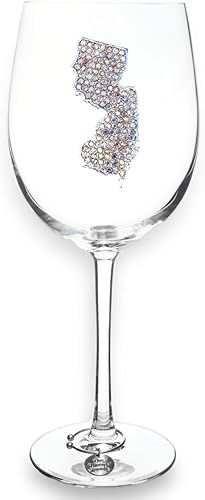 Miniatura 8 de THE QUEENS' JEWELS Florida - Copa de vino sin tallo, 21 onzas, regalo único para mujeres, cumpleaños, lindo, divertido, sin pintar, decorado,