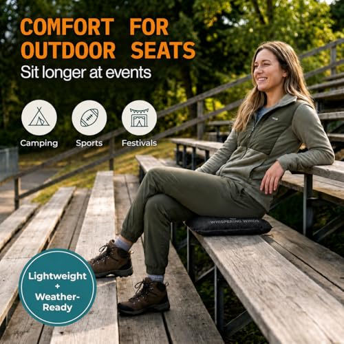 image for Whispering Winds Inflatable Seat Cushion - Comfortable Blow-up Foam Pa