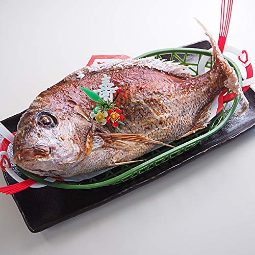 Amazon.co.jp: 築地魚群 祝い鯛 焼き鯛 1kgサイズ 国産天然真鯛 : 食品