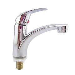 MIUYTRN Single Cold Basin Faucets Zinc Alloy Bathroom Faucet Single Handle Single Hole Desk Mounted Sink Mixer Tap