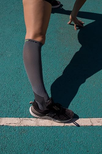 Image of Knee-High Compression Socks for Men & Women 20-30mmHg. Arch, Ankle, Achilles & Calf Support.