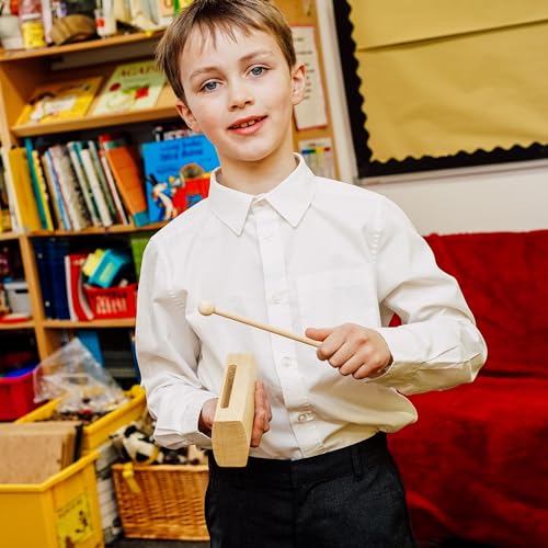 A-Star Holzblock mit Holzschlägel, Einzelton, Percussion-Rhythmusblock