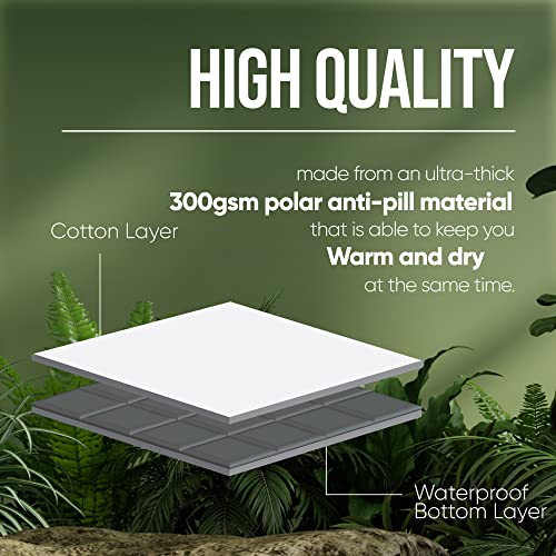 Eversnug Large Waterproof Outdoor Blanket - Extra Thick Premium Quilted Fleece, Waterproof & Windproof, Great For Camping, Picnics, Beaches, Stadiums, Dogs (Camo) #TOP4