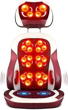 Back Massager, Chair Massage Pad, Shiatsu and Rolling Back and Neck Massager, Ideal for Shoulders, Full Body