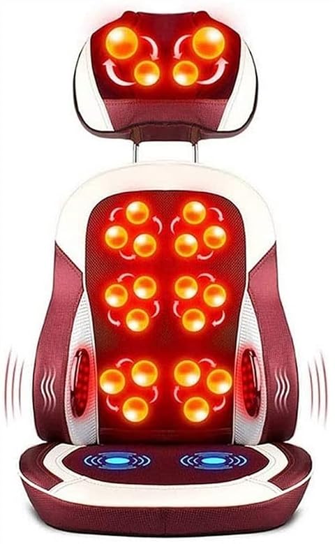 Back Massager Chair Massage Pad Shiatsu and Rolling Back and Neck Massager Ideal for Shoulders Full Body