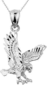 Collar De Pluma De Plata De Ley 925 Colgante