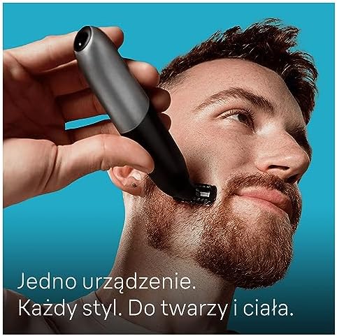 Braun Series X, hybrydowy elektryczny męski trymer do brody i golarka do ciała, Ostrze 4D, SkinShield, wodoodporny, bezprzewodowy, XT5200