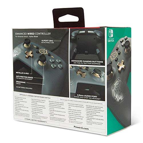 PowerA Enhanced Wired Controller for Nintendo Switch 有線 プロコントローラー ゼルダの伝説 ハイラルの盾 エディション [並行輸入品]