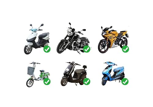 KTTR Universal Electric Motorcycle Rain Cover Canopy Awning,Electric Vehicle Sunshade, Rainproof Sunscreen,for Scooters, Battery Car,Motorcycle,A - Thumbnail 2