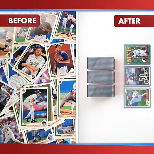 Cardboard Gold - 35pt Top Loaders for Cards - 3000 Count - Premium 3x4 Inch Trading Card Toploaders - Protect Your Baseball and Sports Cards with These Crystal Clear Hard Plastic Sleeves Protectors - Thumbnail 5