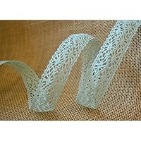 Spitzenband Braun 10m X 25mm - Baumwollspitze Häkelband Für Deko & Näharbeiten - Vintage Dekoband Für Hochzeit & Geschenke