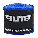 Elite Sports Boxing Hand Wraps for Kickboxing, Muay Thai, MMA Professional 180 inch handwraps for Men & Women
