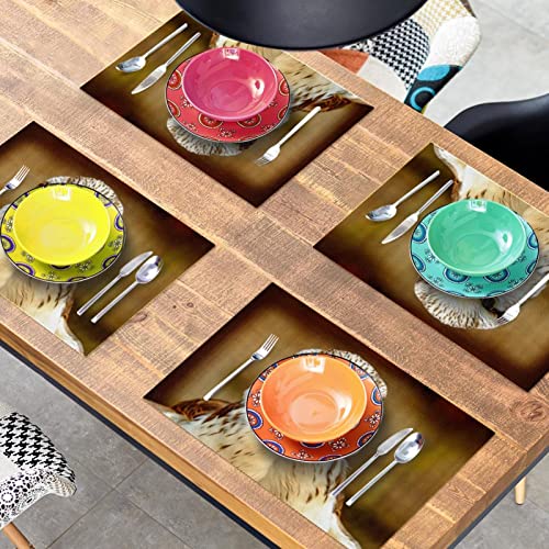 Sets de table lavables et résistants à la chaleur Gyrfalcon en tissu Oxford robuste - 8