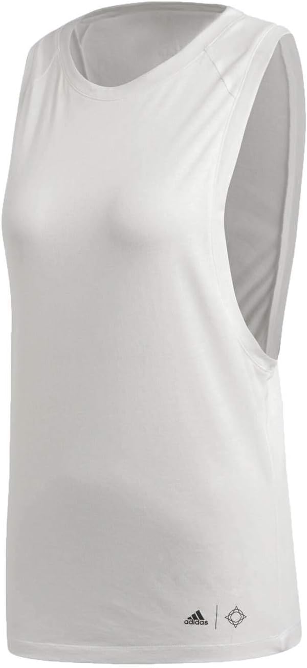 adidas Women's Wanderlust Tank Top, Cloud White,Medium