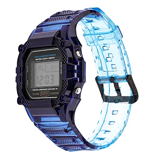 Rp`u G-SHOCK oh TPU S13F   JVI ohXgbv ɑΉ DW-5000 GW-M5610 M5630 GLX-5600đ̃f (doubleBule-black buckle, for 560