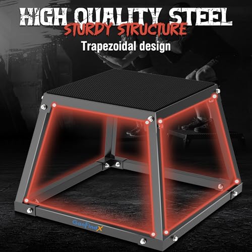 GanFindX Plyometric Jump Box, 12Inch Steel Platform for Fitness Training by GanFindX - Image 5