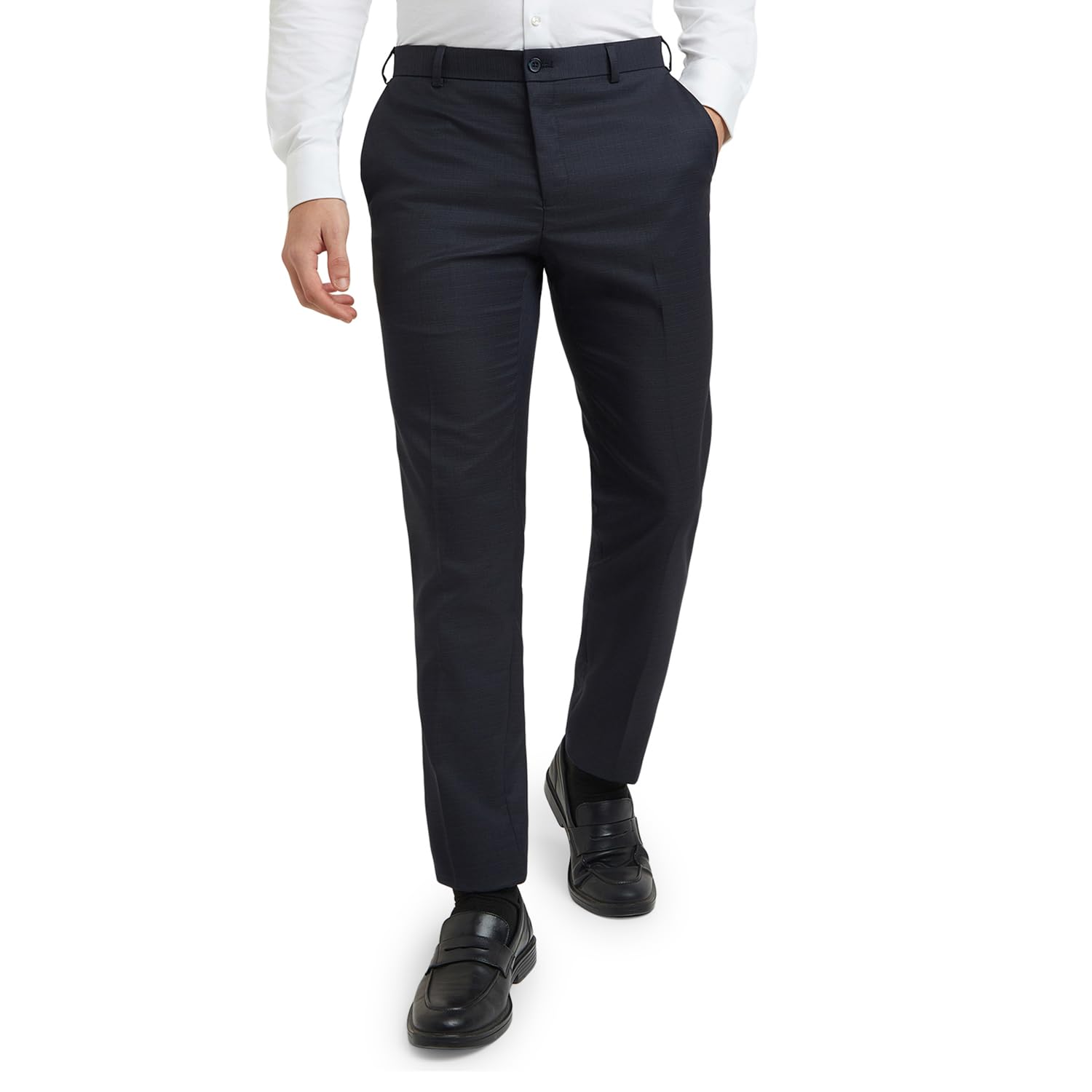 raymond Men's Slim Fit Mid Rise Trouser-picture-10