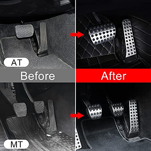 Alu Pedale W211 Pedali W204 Pedali W204 Pedale Del Freno Per Auto, 4 Pezzi Pedale Della Frizione Del Freno Del Carburante Per Auto Pedali Accessori Copri Copertura Adatto Per Adatto