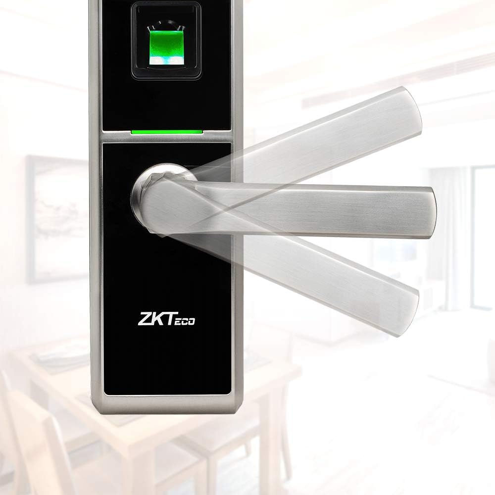 Flash Sale ZKTeco Fingerprint Biometric Door Lock with APP Digital Keyless Bluetooth Locks Smart Home Entry + 5pcs RFID Cards