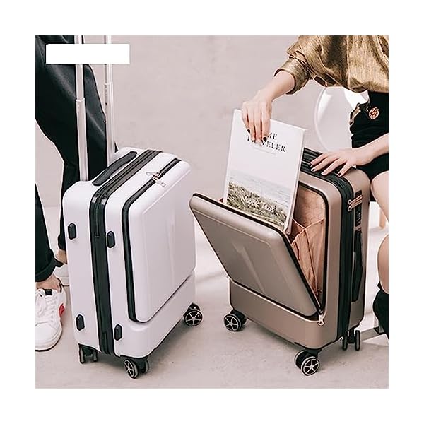 Carry On Suitcase Front Opening Trolley Suitcase With Wheels Suitcase For Men And Women Suitable For Vacation And Travel