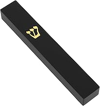 PRETYZOOM Goal Post Mezuzah Front Door Mezuzah Religious Blessing Mezuzah Jewish Blessing Mezuzah Door Roller Mitzva Jewish Door Mezuzah Acrylic Black