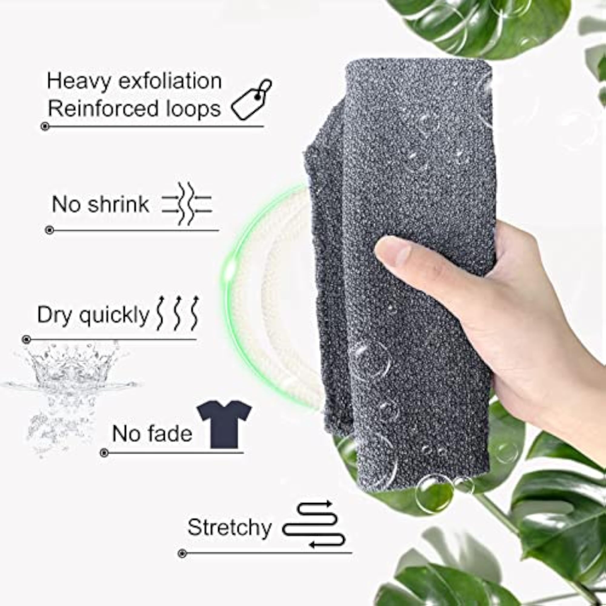 Double-Sided Bath Brush for Body Scrub, Natural Shower Brush