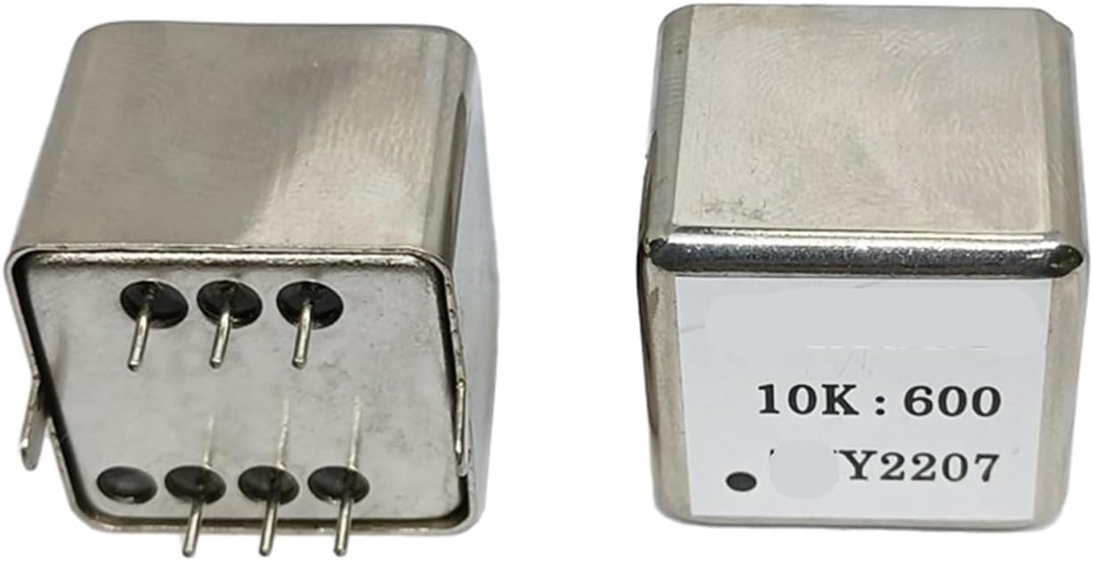 MeLphi 2 Pcs 600:10K 10k:600 Permalloy Nickel Alloy Audio Isolator Power Amplifier Audio Cow Balanced Audio Transformer (Color : 10k 600, Size : 2207 Square)