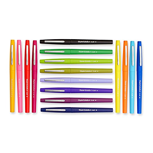Image of Paper Mate 70644 Flair Porous Felt Tip Pens, Medium Point, Assorted, 16-Pack