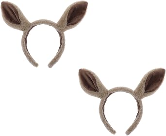 2 Pack Horse Headband Cute Plush Horse Ears Headband Animal Horse Hairbands Horse Costumes Accessories
