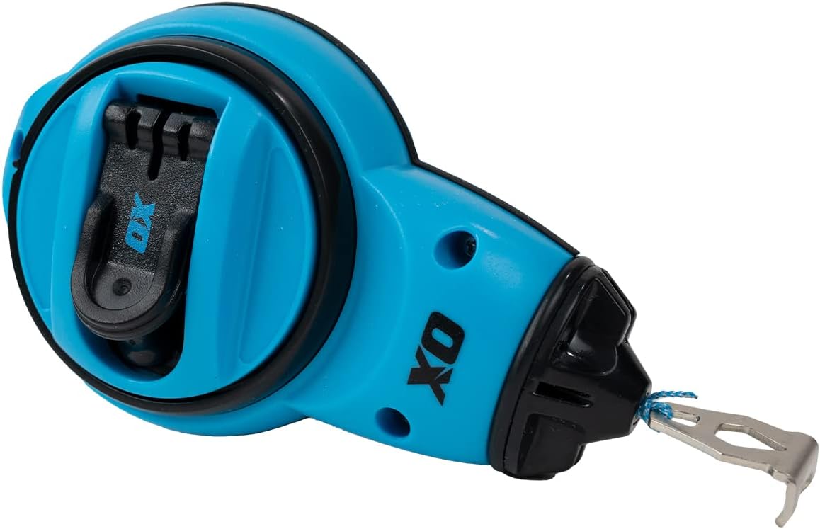 OX TOOLS Trade Heavy Duty Chalk Reel | 100ft / 30m | Small Chalk Line | Straight Line Reel | Thin Line Chalk ReelOX-T020830