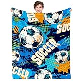 LARIAU Soccer Blanket Gifts for Boys, Lovers, Soccer Gift Blanket for Boys 50 * 60 in, Christmas, Holiday, Thanksgiving Gifts for Men