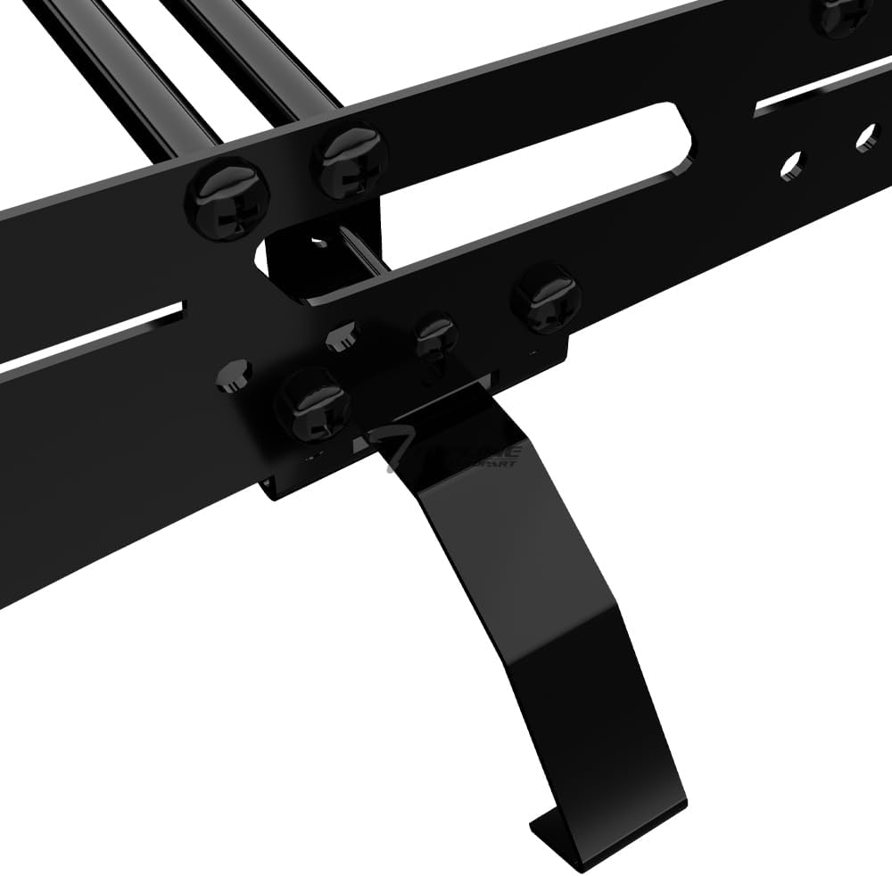 7422440646618 Compatible with 2019-2026 Acura RDX Black Modular Window Frames Roof Rack Cargo Basket Luggage Carrier with Wind Fairing