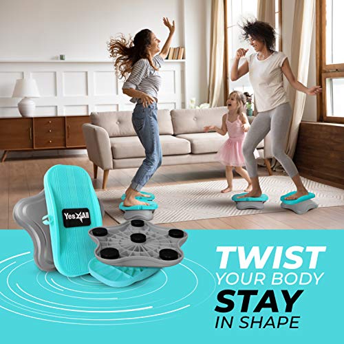 Yes4All-Ab-Twister-Board-New-Generation-of-Waist-Twisting-Disc-Twist-Board-Twisting-Stepper-for-Aerobic-Exercise-Full-Body-Toning-Workout-Noise-Free-2pcs-in-a-Box