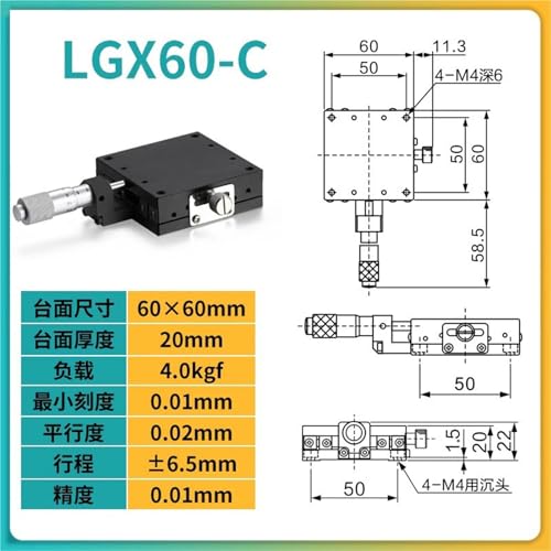 Plataforma móvil de eje X LGX60-C instalada en bancos de pruebas e inspección visual 2