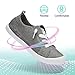 ALTOCIS Women's Knit Slip On Sneakers Ladies Elastic Low Top Flats Lightweight Breathe Mesh Fashion Sneakers Cute Flying Woven Loafers(Grey US9)