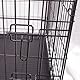 FOURPAW Robuste, faltbare Hundebox aus Metalldraht mit Tablett, Einzeltür, 76,2 x 48,3 x 53,3 cm, Schwarz