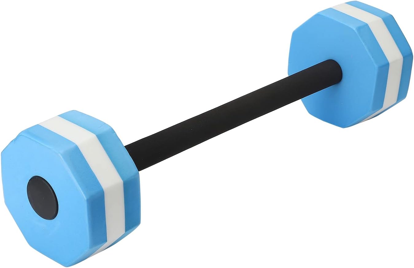 2025 New 22.4 Inch Aquatic Dumbbells Swimming Equipment for Bar Float Heavy Resistance Aquatic Dumbbell Pool Barbells for Swimming, blue