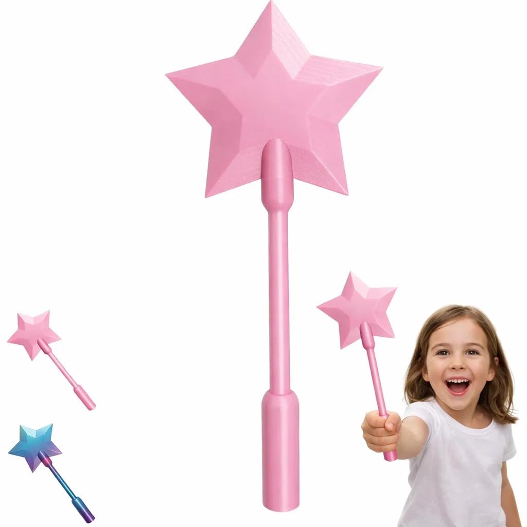Varita para Tarjeta Contactless con Estrella 3D en PLA, Soporte para Tarjetas con Ranura Oculta, Accesorio para Pago Rápido, Ligera y Ergonómica, Regalo Original（1PCS Rosa）