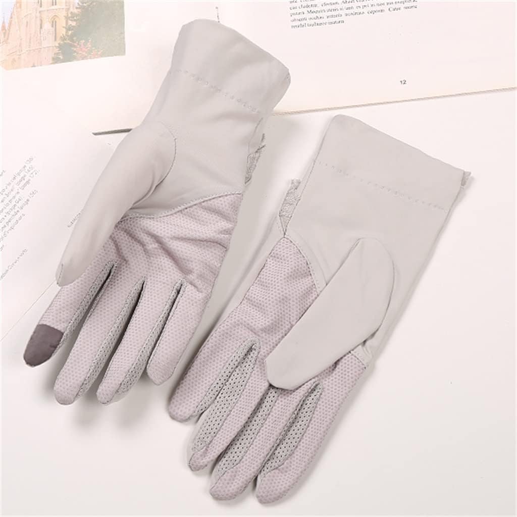 Driving and Cycling Outdoor Sports Sunshade Touch Screen Women's Ice Silk Season Thin Gloves