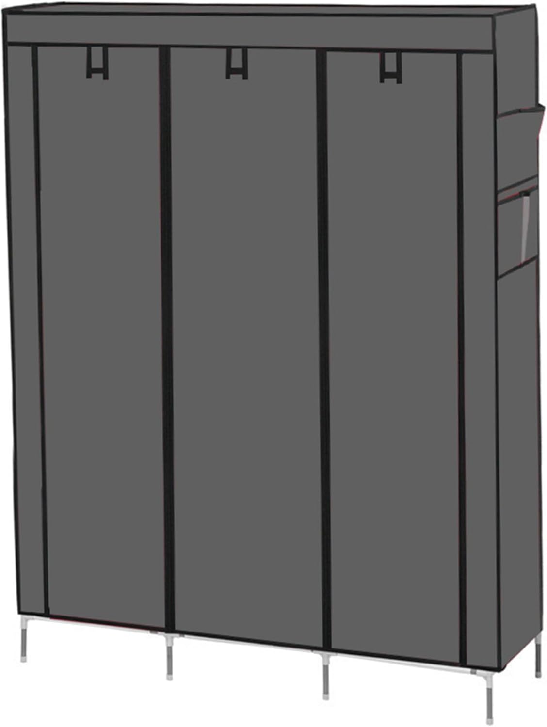 Wardrobe Closet 51.2x17.7x66.9'' Non-Woven Fabric Dust-Proof Temporary Wardrobe Easy Installation Portable Wardrobe for Bedroom Living Room