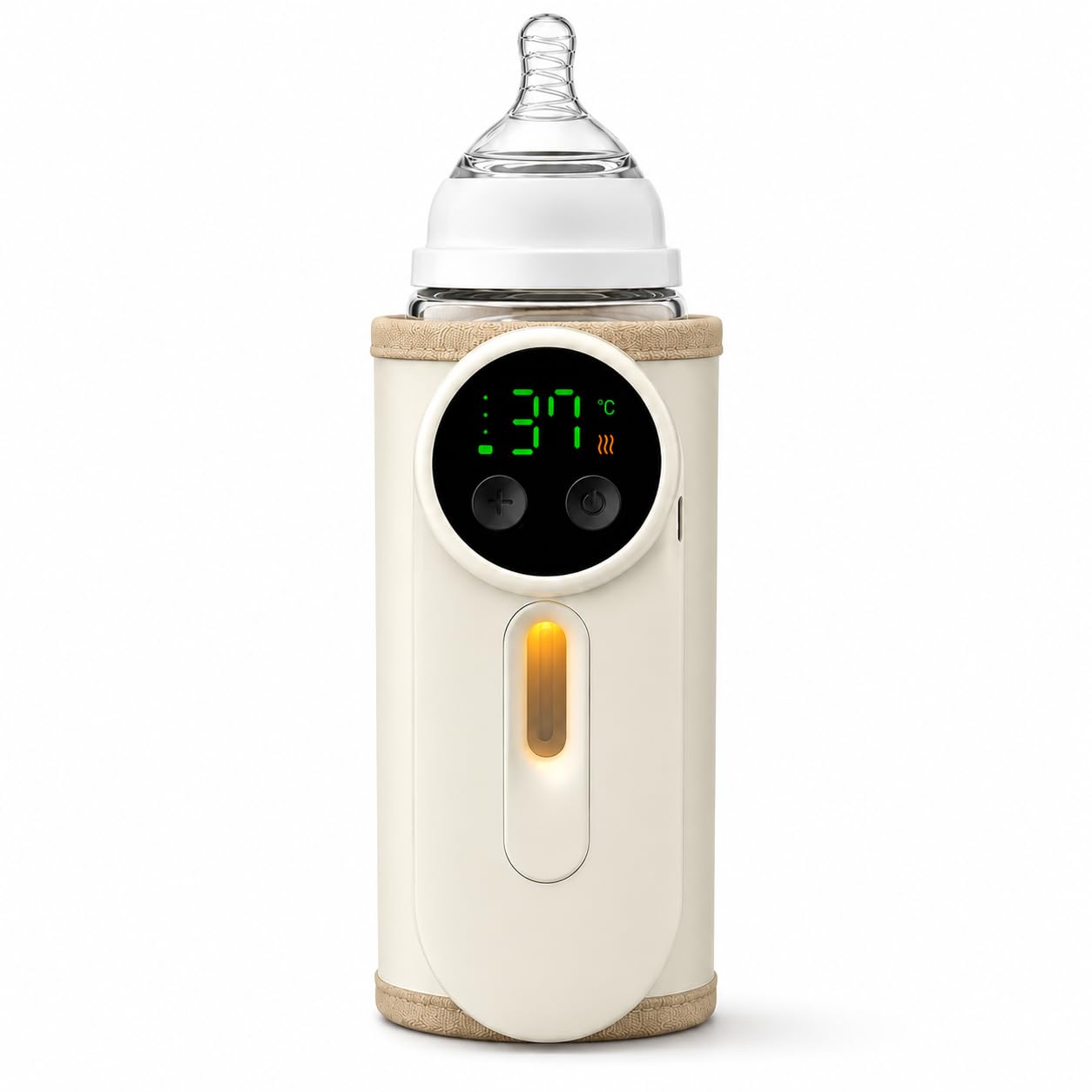 ZENOVIA Portable Baby Bottle Warmer – USB Rechargeable Milk Heater with Temperature Display & Night Light, Travel Bottle Warmer for Breast Milk & Formula, Fast Heating for Home & On-the-Go-image-27