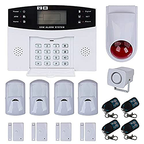 Teléfono con pantalla LCD Alarma Alarma Detector de movimiento seguridad PIR