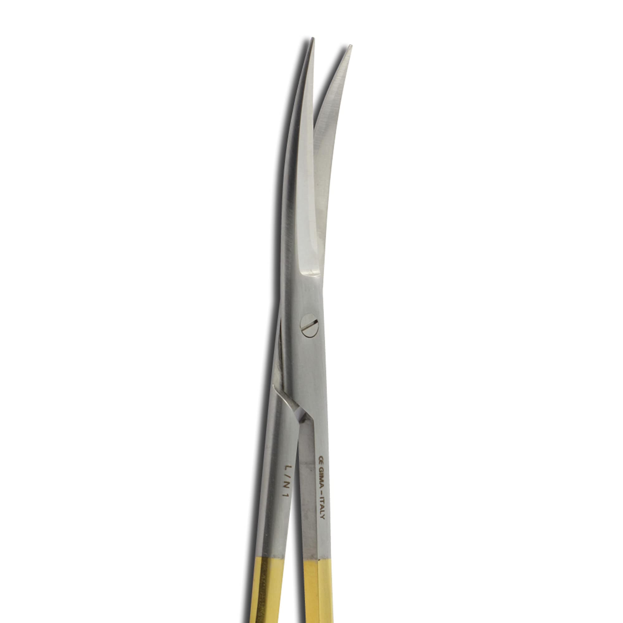 Gima - Tijeras Metzenbaumin en carburo de tungsteno, curvadas, puntas afiladas, con cuchillas firmes que garantizan precisión a los cirujanos, 14,5 cm, 26505