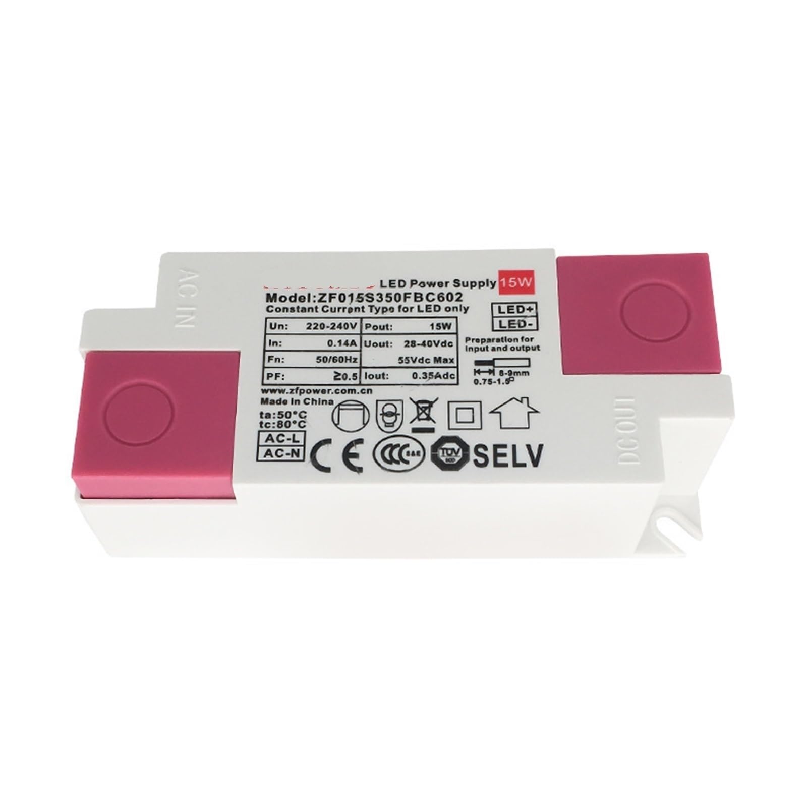 Alimentation LED Panneau Lumineux Plafond Courant Constant 15W Pilote