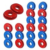 waswale 20 PCS Car Polished Surface Handshake Valve Washer, 1.61