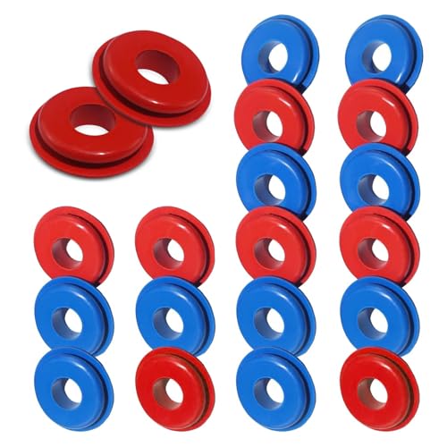 waswale 20 PCS Car Polished Surface Handshake Valve Washer, 1.61