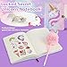 liooking Unicorn Gifts Toys for Girls Age 4 5 6 7 8 9 10,Unicorn Toy with Light Up Plush Star Pillow Unicorn Diary with Lock for Girls Age 6-8 Eye Mask for Teens Girl Christmas Birthday Gifts Ideas