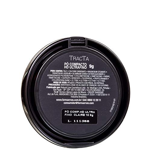 Pó Compacto Hd Ultra Fino Número 10, Tracta, Claro, 9G